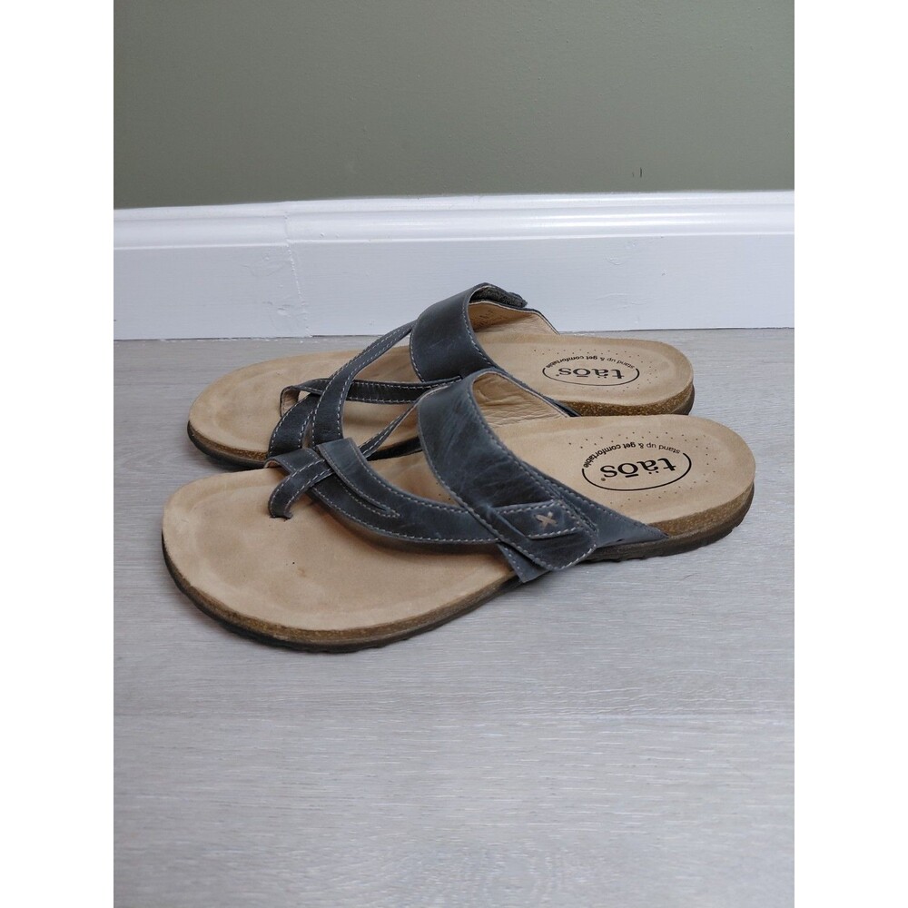Taos Footwear Women Size 10 Sandals Petrol Blue Comfort Sandals